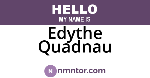 Edythe Quadnau