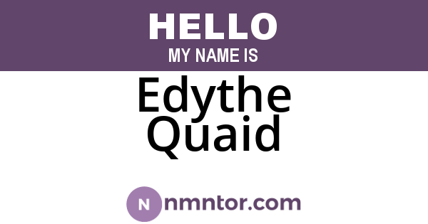 Edythe Quaid