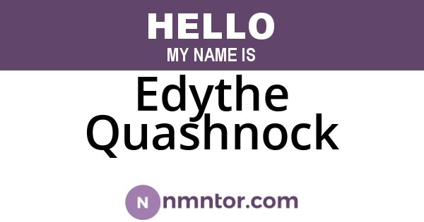 Edythe Quashnock