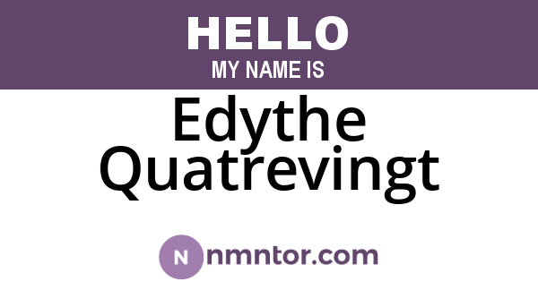 Edythe Quatrevingt