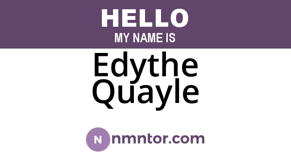 Edythe Quayle