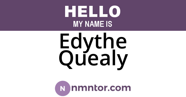 Edythe Quealy