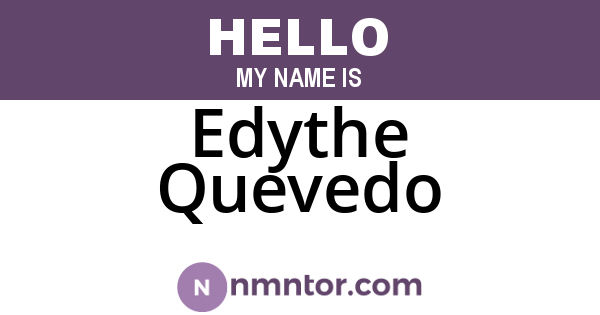 Edythe Quevedo