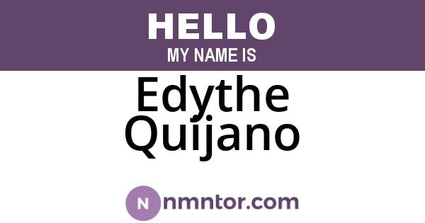 Edythe Quijano