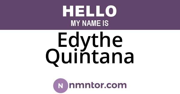 Edythe Quintana