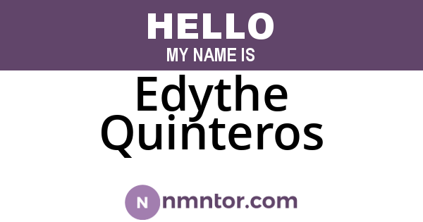 Edythe Quinteros