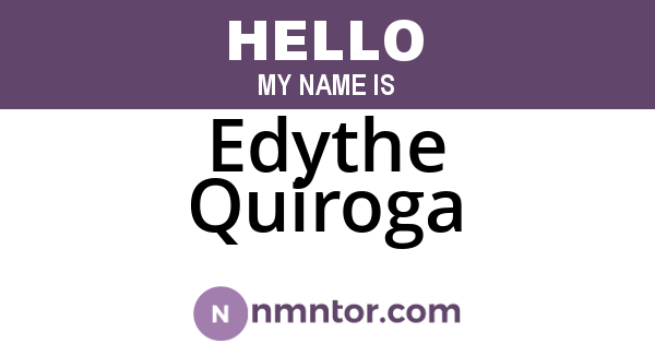 Edythe Quiroga