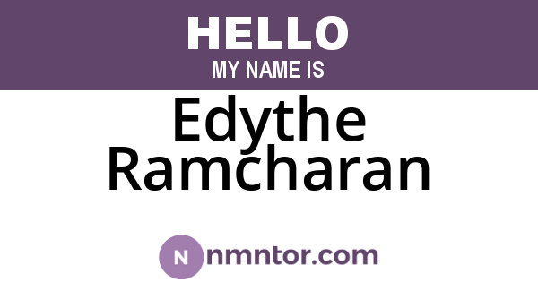 Edythe Ramcharan