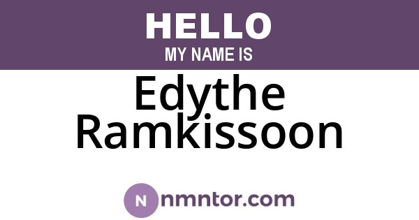 Edythe Ramkissoon