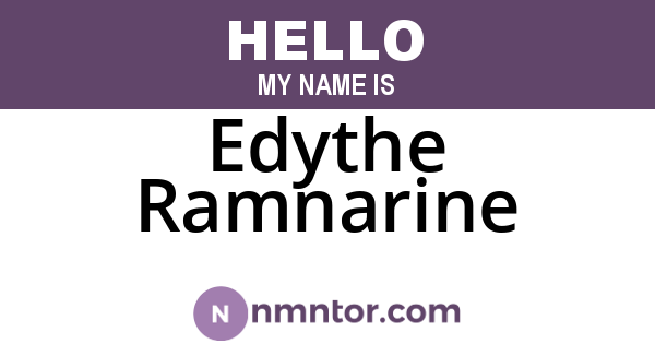 Edythe Ramnarine