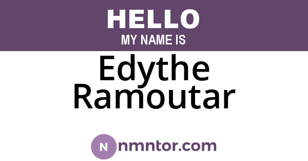 Edythe Ramoutar