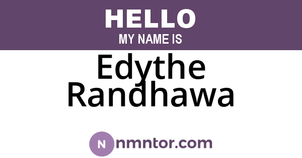 Edythe Randhawa