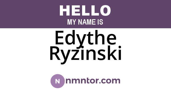 Edythe Ryzinski