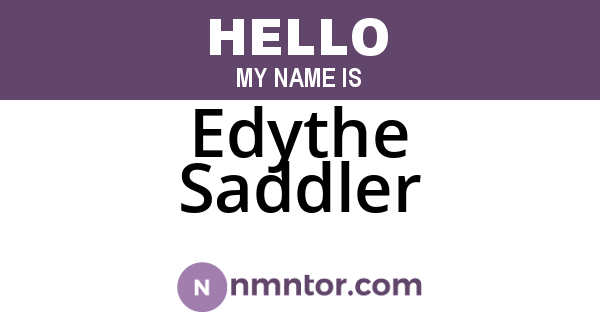 Edythe Saddler