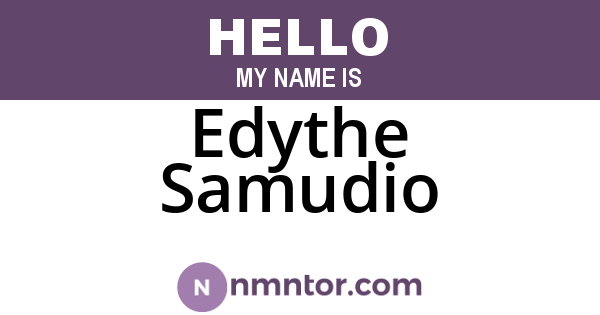 Edythe Samudio