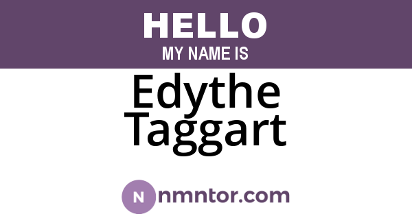 Edythe Taggart