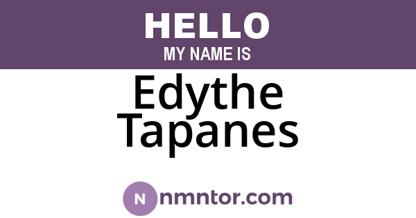 Edythe Tapanes