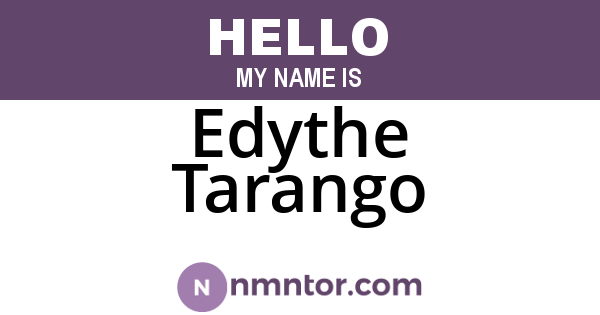 Edythe Tarango