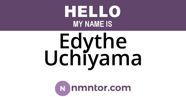Edythe Uchiyama