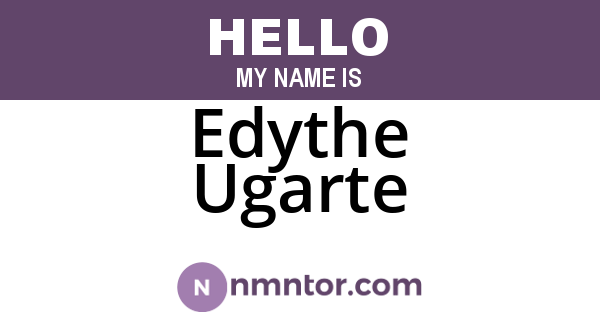 Edythe Ugarte