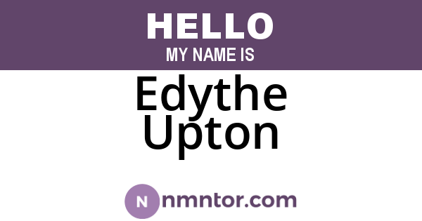 Edythe Upton