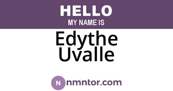 Edythe Uvalle