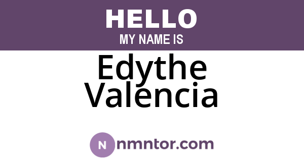 Edythe Valencia