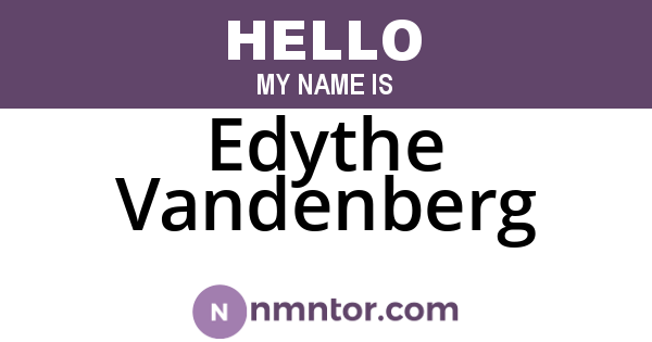 Edythe Vandenberg