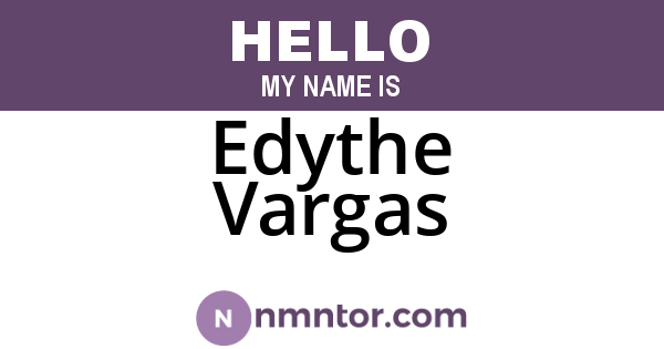 Edythe Vargas