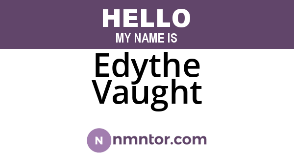 Edythe Vaught