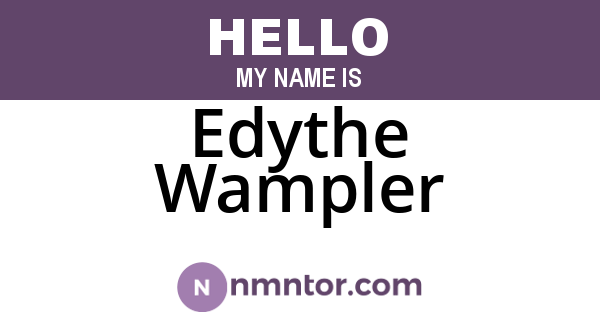 Edythe Wampler