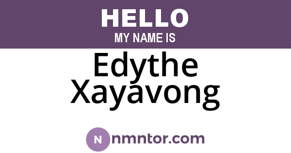 Edythe Xayavong