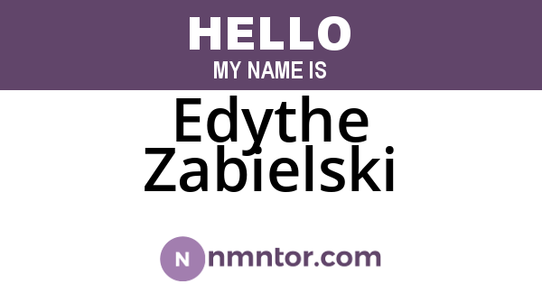 Edythe Zabielski