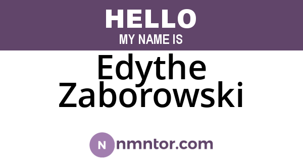 Edythe Zaborowski