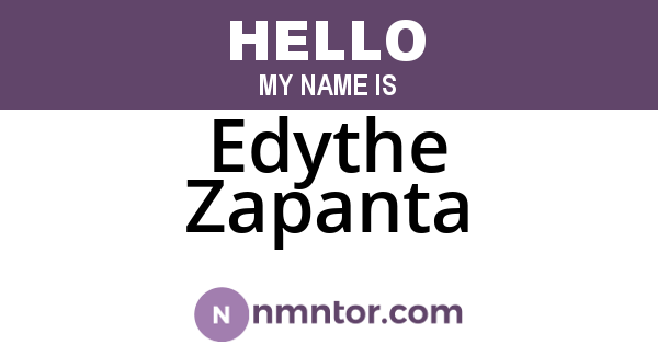 Edythe Zapanta