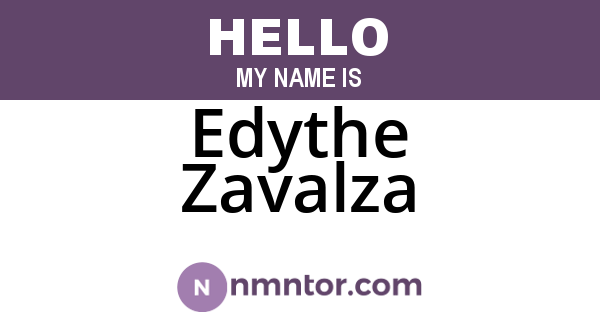 Edythe Zavalza