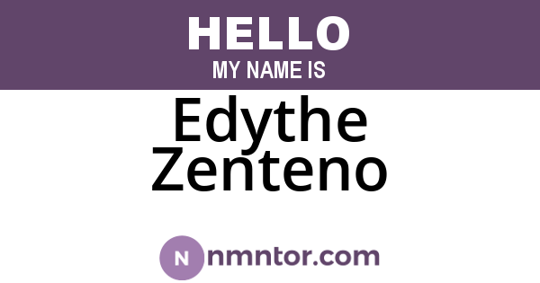 Edythe Zenteno