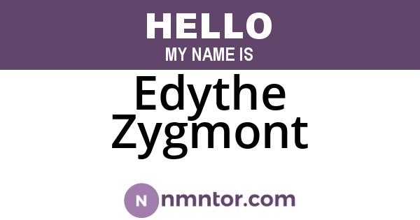 Edythe Zygmont