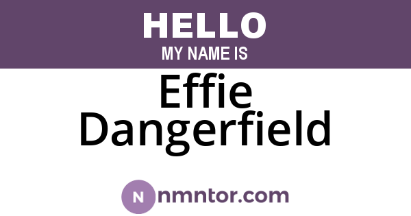 Effie Dangerfield