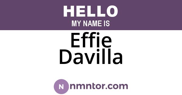 Effie Davilla