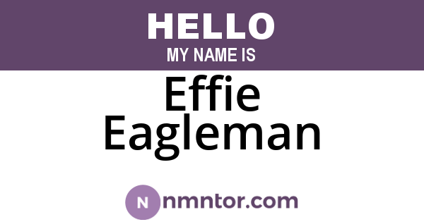 Effie Eagleman