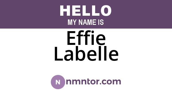 Effie Labelle