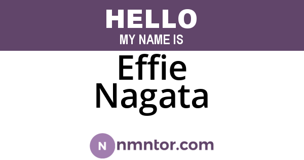 Effie Nagata