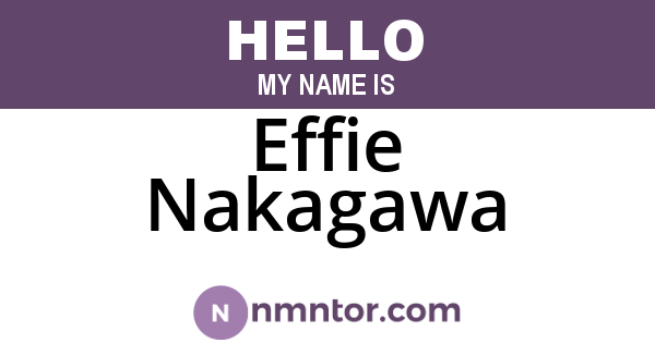 Effie Nakagawa