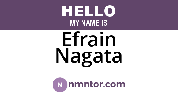 Efrain Nagata