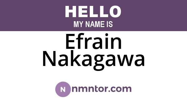 Efrain Nakagawa