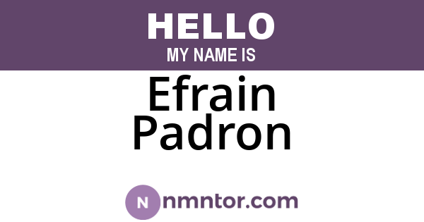 Efrain Padron