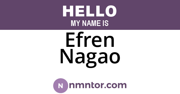 Efren Nagao