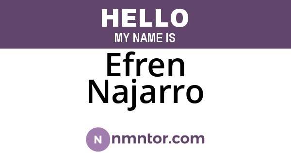 Efren Najarro
