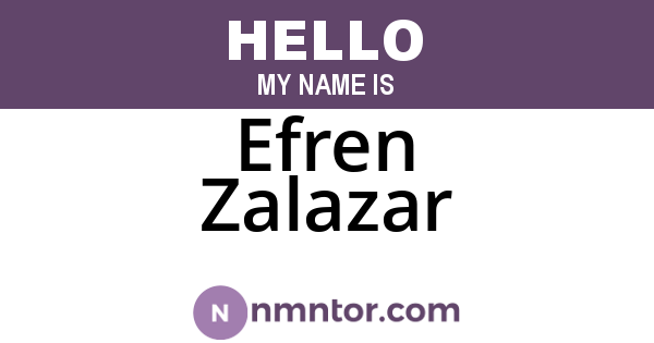 Efren Zalazar
